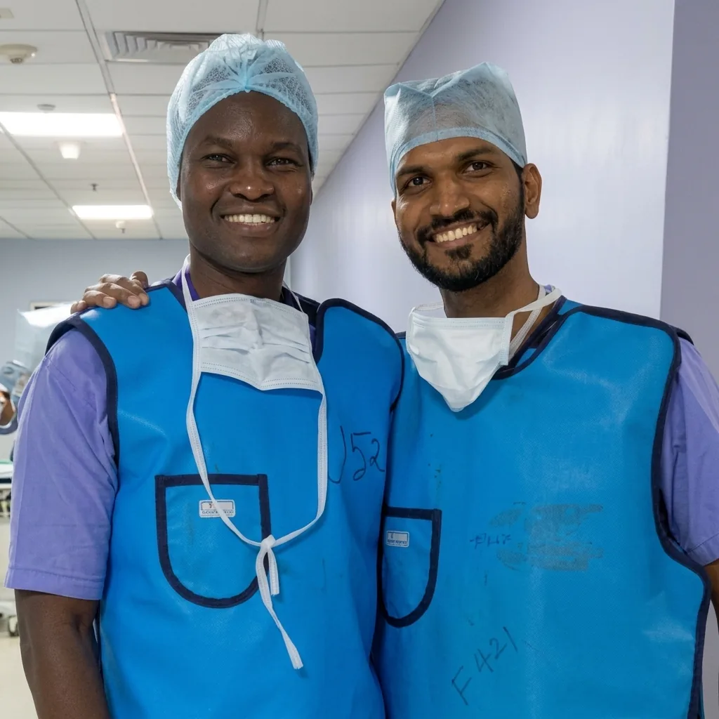 Dr. Raymond Joseph Malinga in a clinical setting