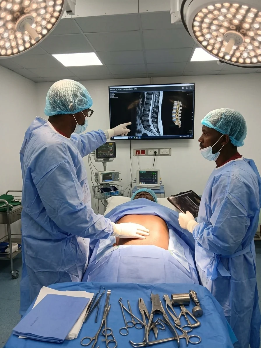 Dr. Raymond Joseph Malinga providing specialist orthopaedic spine care