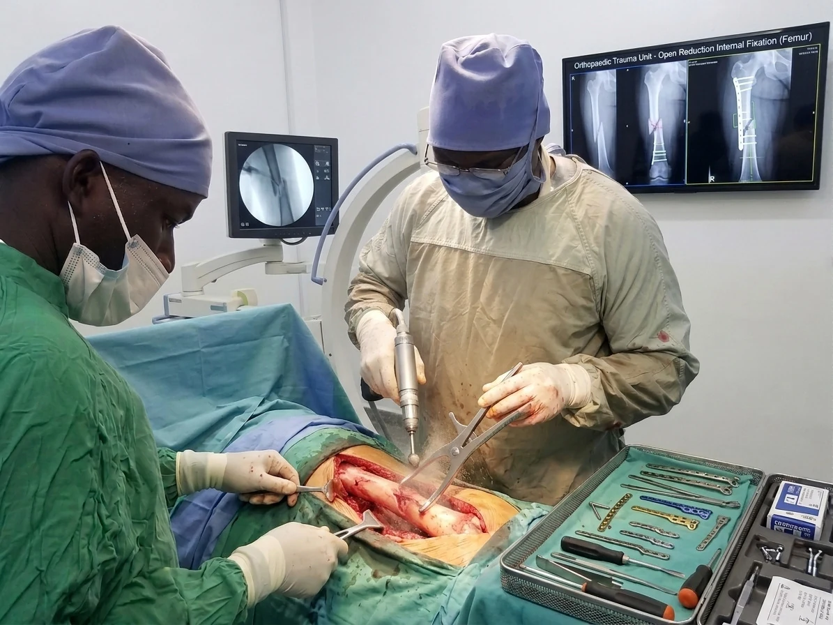 Orthopaedic surgical care in progress