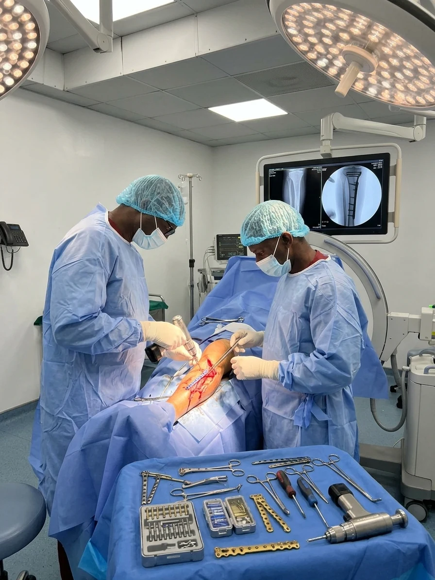 Orthopaedic trauma and fracture surgery in theatre